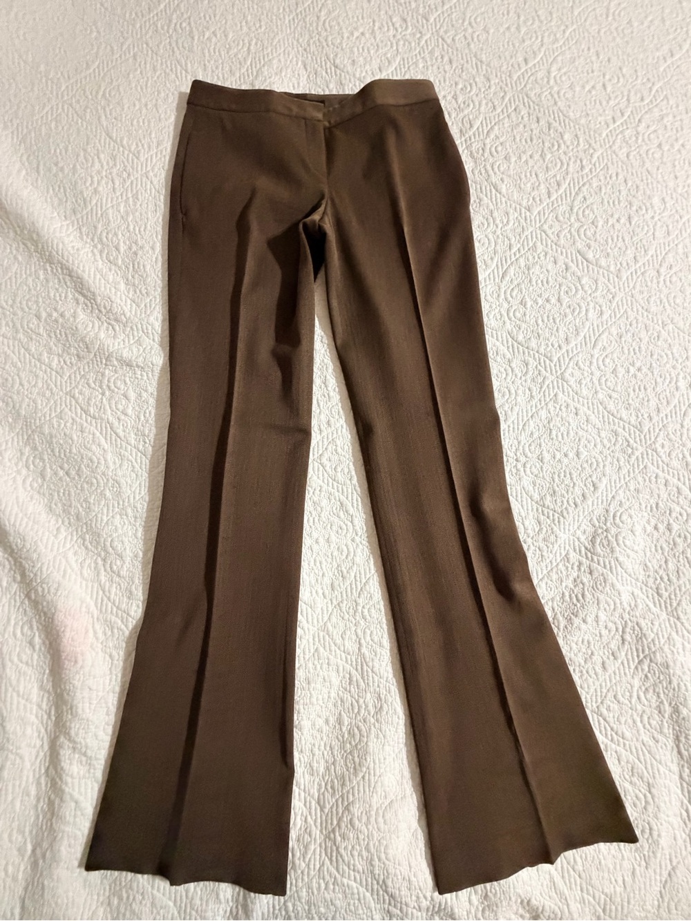 Theory Vintage Wool Blend Flared Trousers